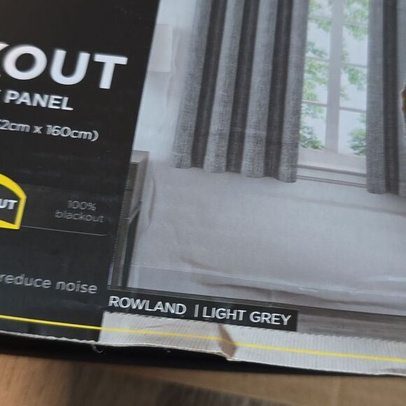 Eclipse Blackout 1-Panel Rowland Curtain Light Gray NWOT - Picture 4 of 4